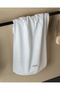 Tauren 100% Cotton Embroidered Face Towel - White/Beige - 50X70 cm - 2