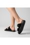 (Bianca) Thermo Non-Slip Sole Double Buckle Daily Women's Slippers Black - 7