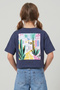 Girl's Crop Cotton T-Shirt - 2