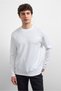 White Crew Neck Regular Fit Sweatshirt - 3