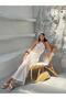 Women's Long Gold Openwork Transparent Liona Beach Dress - 3