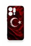 Oppo Reno 14 Compatible Wolf Turkish Flag Patterned Silicone Case - 2