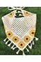 Women's Knitted Bandana Sunflower Bandana - 2