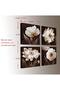 Canvas Wall Art Contemporary Simple Life White Flowers Floral Canvas Painting Pictures for Home Bed - 3