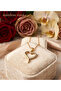 Gold Plated White Zircon Stone Steel Necklace