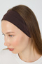 Women's Dark Brown Cotton Combed Cotton, Non-Slip, Anti-Sweat, Ultra Light, Sports Headband Bandana - 8