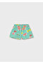 Girl's Bebel Printed Shorts Turquoise 1204 - 2
