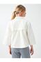 White 100% Cotton Denim Jacket with Pocket Detail - 7