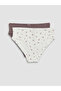 Trendlucky Floral Bikini Panties with Difference in Color 2-Pack