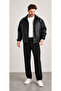 New Season Oversize Men's Black Leather Jacket - 2