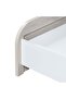 Swiss 90X200 Kids Bed With Upholstered Headboard | Wooden Single Bed L201xW102xH100cm-LightOak+White - 7