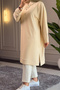 6530 - Stylish Comfortable Women's Long Tunic with Button Detail - 6
