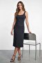 Polka Dot Thick Strap Modal Dress