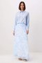 Women's Floral Patterned A-Line Maxi Skirt Lined Chiffon Woven Relaxed Fit Daily Wear Modern Stylish - 4