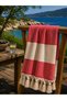 Diamond Peshtemal |   100% Cotton, Natural Fringed |   Beach, Pool, Spa, Hammam, Sports, Travel Towel (90X180 cm) - 3