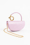Vance Model Powder, Pink Buckle Women's Hand and Shoulder Bag