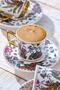 Abigal Coffee Cup Set for 6 People - 90 ml - 4