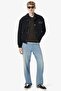 Men's Classic Fit Sweatshirt Polo Collar Buttoned Organic Cotton Ribbed Men's Sweatshirt Brown - 4