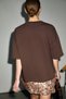 Riki Women's Soft Fabric 100% Organic Cotton Round Neck Short Sleeve Bitter Coffee T-Shirt - 6
