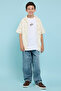 Embroidered T-Shirt with Crew Neck and Short Sleeves - 2