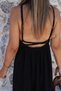 Black Standard Size Hair Braid Detail Muslin Dress - 5