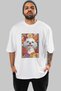 For Dog Lovers White Oversize T-Shirt with 10 Pre-Printed Dog Images 100% Cotton Unisex Dog Lover Premium Design - 2
