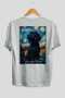 For Dog Lovers 3 White Oversize T-Shirt with Dog Print on the Back 100% Cotton Unisex Dog Lover Premium Design