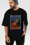 For Dog Lovers 24 Front Dog Print Black Oversize T-Shirt 100% Cotton Unisex Dog Lover Premium Design - 7