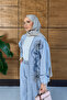 Women's Embroidered Bat Sleeve Jeans Set - 4