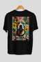 For Dog Lovers 9 Black Oversize T-Shirt with Dog Print on the Back 100% Cotton Unisex Dog Lover Premium Design