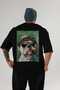 For Dog Lovers 67 Back Dog Printed Black Oversize T-Shirt 100% Cotton Unisex Dog Lover Premium Design - 2