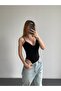 Women's Lace Detailed Thin Strap V-Neck Bodysuit - 3
