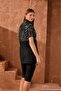 Large Size Semi-Closed Hijab Swimsuit Black Parachute Fabric Neriman - 3