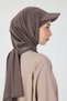 Women's Hooded Neck Covering Sporty Comfortable 100% Cotton Combed Cotton Hijab Bonnet - 8