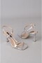 Seç 8569 Strappy Heel Shoes (Heel Height: 9 cm) Silver - 2