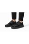 Men's White Color Faux Leather Walking Shoes Sneakers