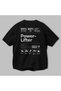 Powerlifter Oversize Back Printed Black T-Shirt 100% Cotton Streetwear Premium Comfortable Fit - 3