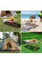 Portable Folding Picnic Table with Carry Bag Folding Camping Table Aluminum Frame and Wooden Table for 4-6 People For BBQ Picnic Camping Travel Beach Patio Garden 23*45 Inches - 6