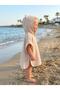 Double Layer Organic Fabric Cute Hooded Muslin Poncho with Ears - Beige - 2