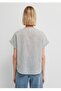V-Neck Striped Regular Fit Women's Blouse. - 2