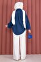 Elastic Waist Wide Leg Trousers White - 4