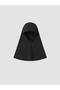 Black High-Neck Patterned Women's Hijab Swimsuit - 5