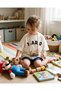 Children's Oversize T-Shirt Double-Sided Printed Game-Themed White Unisex Cotton T-Shirt - 4
