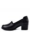 D26Ya-3400 Leather Heeled Women's Shoes - 4