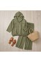 Women's Linen Hooded Two-Piece Set - 4
