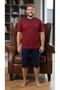 New Season Men's Pajama Set with Shorts and Capri Pants - 5