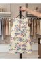 Girl's Ruffled Striped Colorful Floral Print Dress - 5