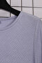 Women's Plus Size Lycra Crew Neck Fish Back Pattern Short Sleeve Mom T-Shirt Combed Cotton Blouse - 5