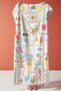 Sea-Themed Tropical Marine Beach Towel - Pastel Colored Modern Summer Style Quick-Dry Beach Cover-Up - 7