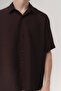 Mach Basic Short Sleeve Tencel Fabric Oversize Shirt - 5